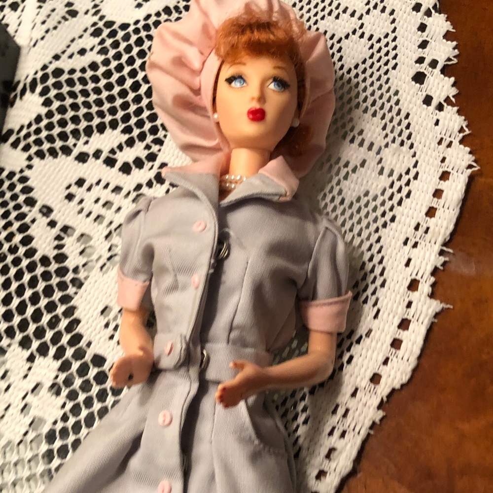 Gray and Pink Button-Front Women's Dress with Pink Trim